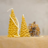 Beeswax Candle - Christmas Tree 12cm