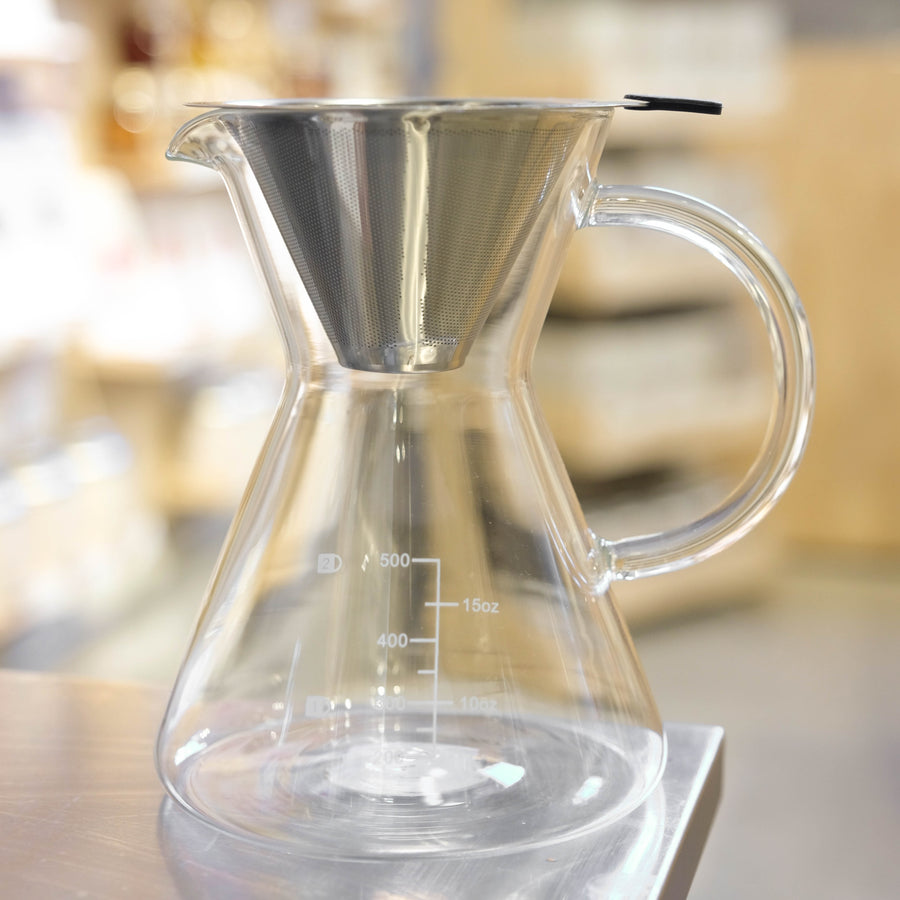Glass Coffee Pot Set