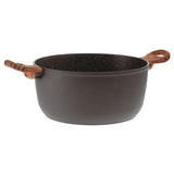 ​連蓋不粘易潔湯鍋 | 24 cm | 黑色