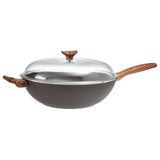 Non-stick wok with lid | 32 cm | black