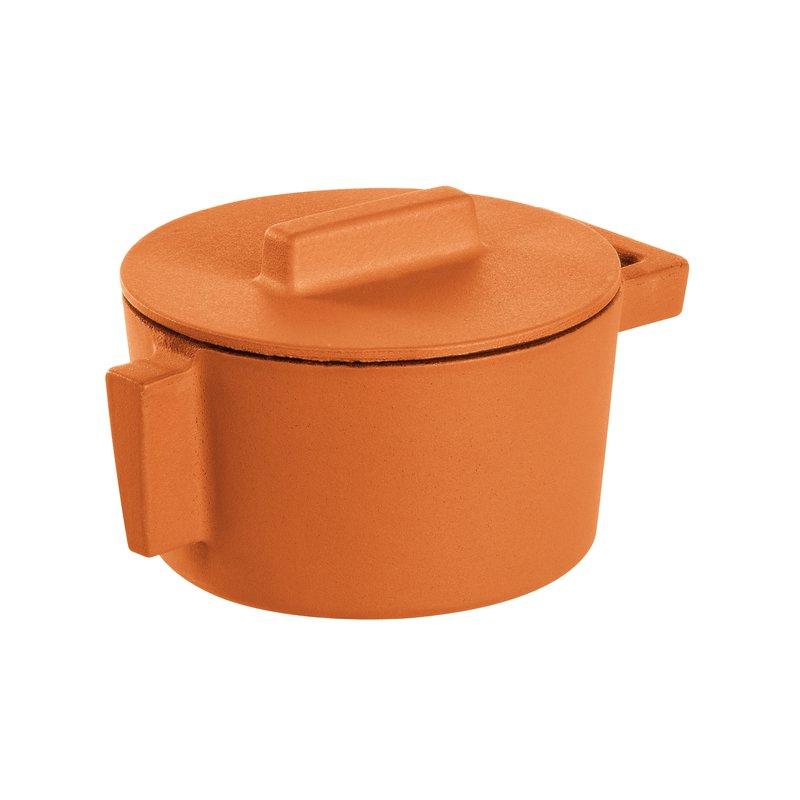 Saucepot Cm 10 With Lid Terra.Cotto, Cast Iron Curry