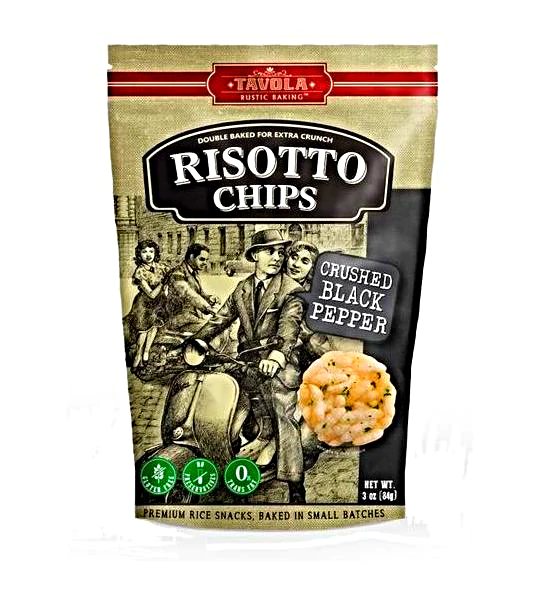 Risotto Chips -  Black Pepper