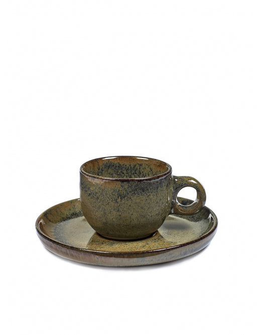 ESPRESSO CUP SURFACE D6,5 H5 WITH UNDERPLATE D13 INDI GREY
