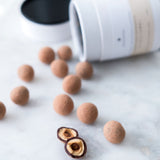 75% Dark Chocolate Covered Caramelized Hazelnuts