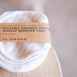 ​Slowood 可重用有機彩色棉卸妝墊（8片）