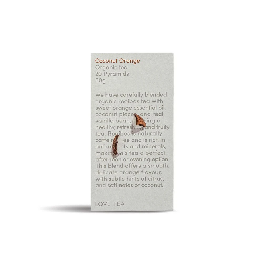 Coconut Orange Organic Tea - 20 Pyramid bags