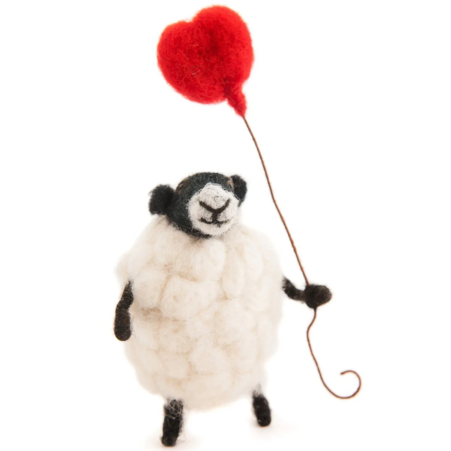 心形氣球小綿羊
