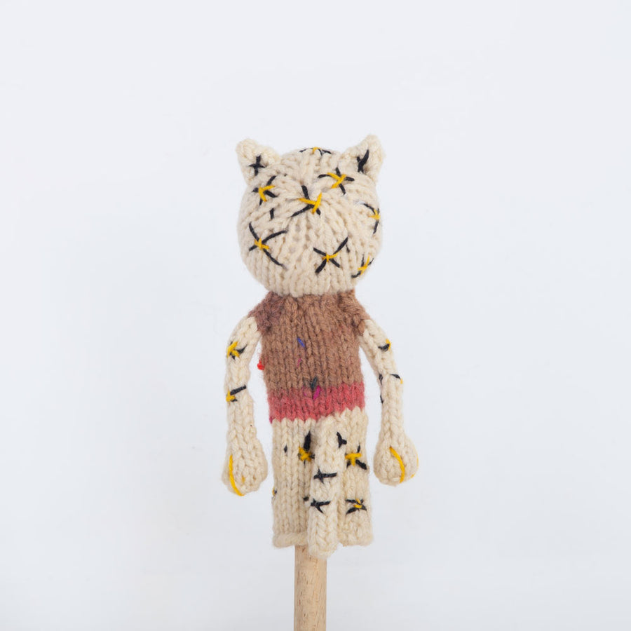 Fair Trade Handmade Finger Puppets - Leopard