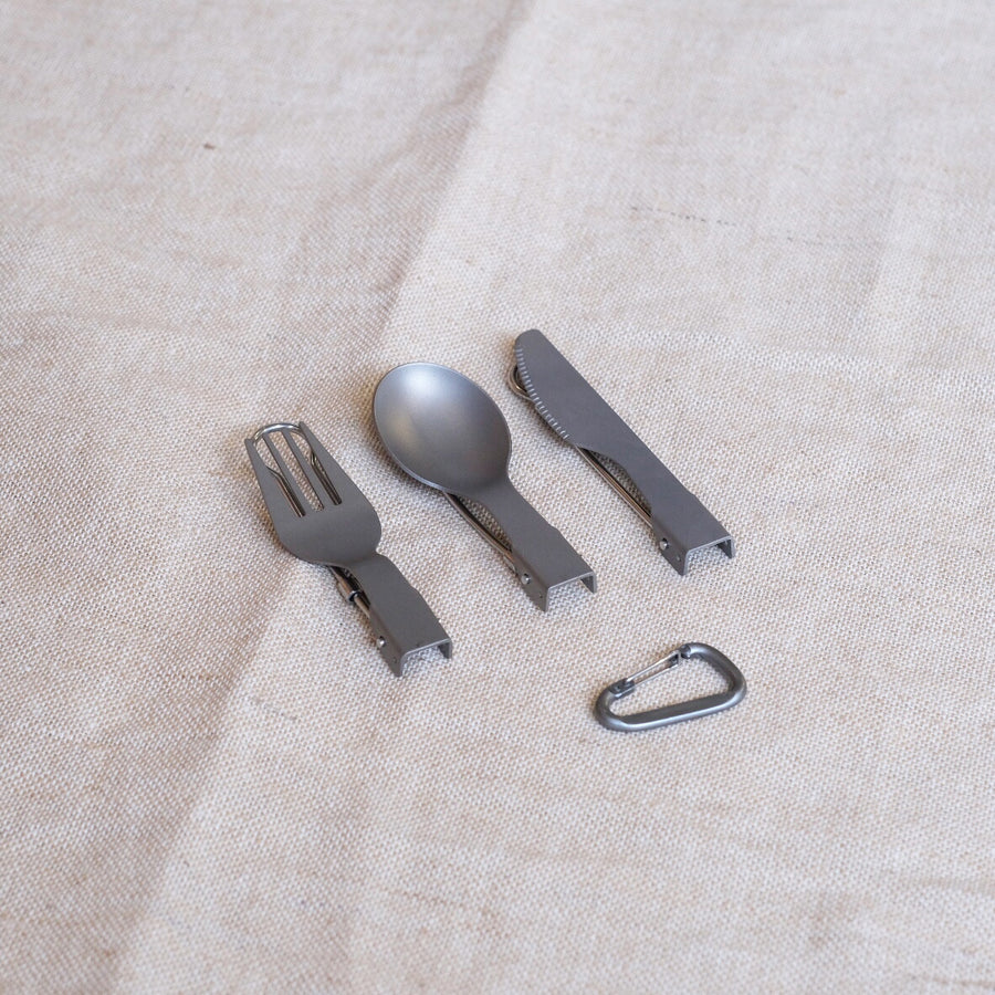 Titanium Foldable Cutlery Set