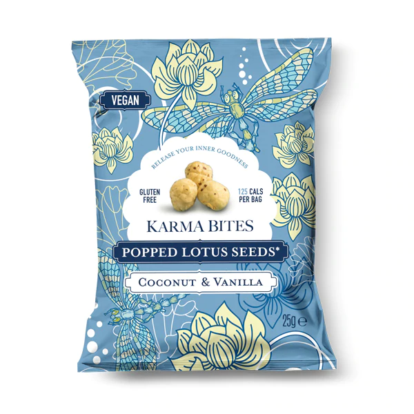 Coconut & Vanilla Popped Lotus Seeds 25g