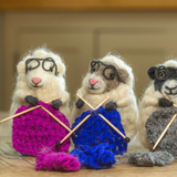 Knitting Nancy Sheep