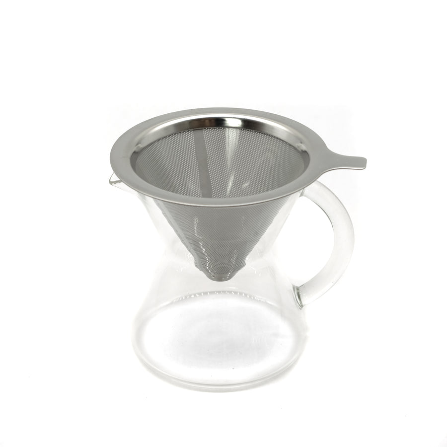 Reusable stainless steel coffee filter for 1 person