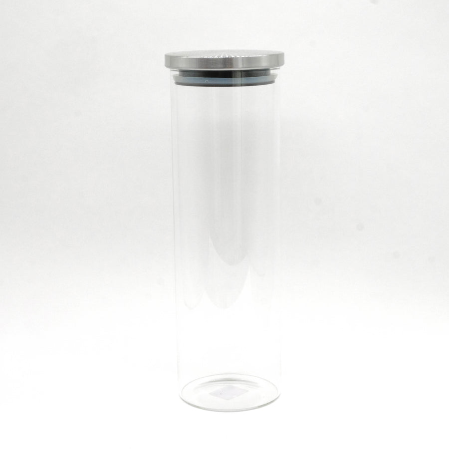 silver lid glass 95 x 300mm -1950ml