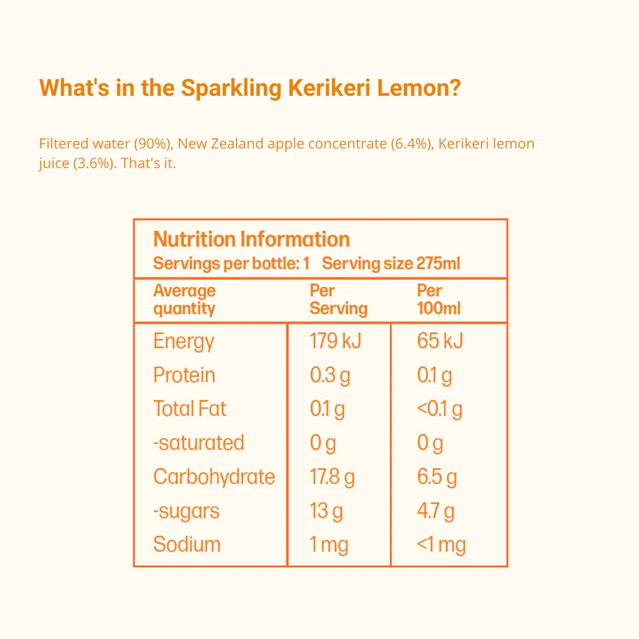 Sparkling Kerikeri Lemon