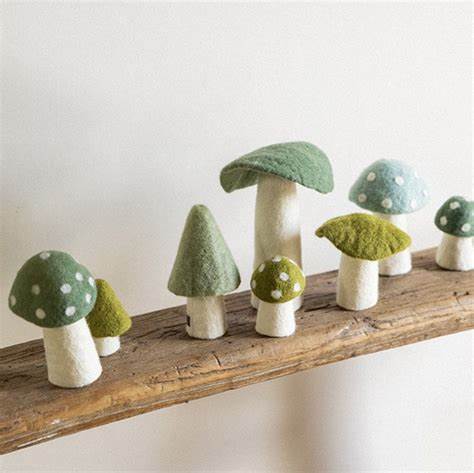 Muskhane Dotty Mushroom - Tender Green