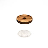 wooden lid glass 90mm*100mm